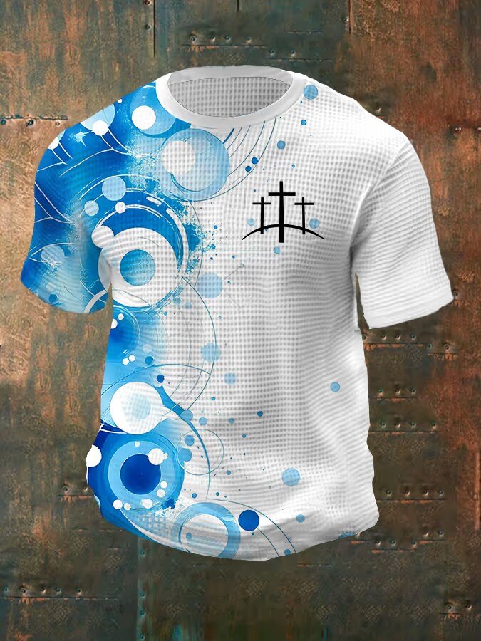 Men's Faith Print Waffle Crew Neck T-Shirt